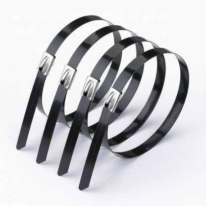 Panduit 14" 250lb Fully Coated Blue Polyester 316 Pan-Steel Stainless Steel Cable Ties 50/bag Part #MLTFC4H-LP316BU