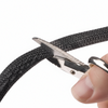 1/4” Black Techflex Clean Cut Fray Resistant Expandable Braided Sleeving 100ft