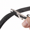 3/4” Black Techflex Clean Cut Fray Resistant Expandable Braided Sleeving 75ft