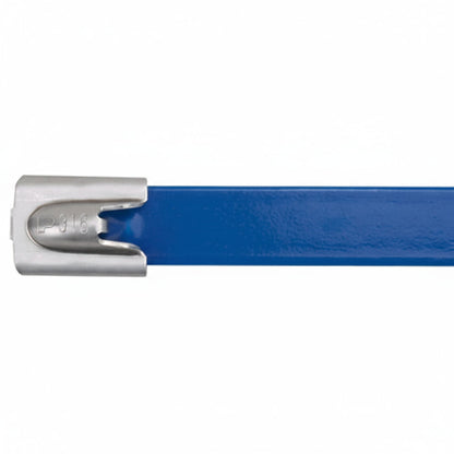 Panduit 14" 250lb Fully Coated Yellow Polyester 316 Pan-Steel Stainless Steel Cable Ties 50/bag Part #MLTFC4H-LP316YL