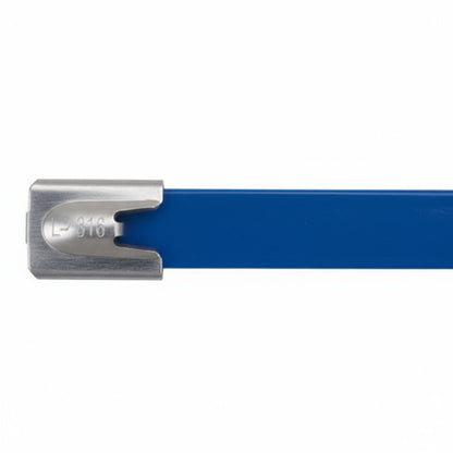 Panduit 14" 250lb Fully Coated White Polyester 316 Pan-Steel Stainless Steel Cable Ties 50/bag Part #MLTFC4H-LP316WH
