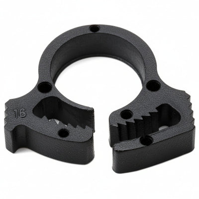 HellermannTyton SNP1.5GHS0C2 Snapper Hose Clamp, .32"–.35" Bundle Diameter, PA66GF13, Black, 100/pkg