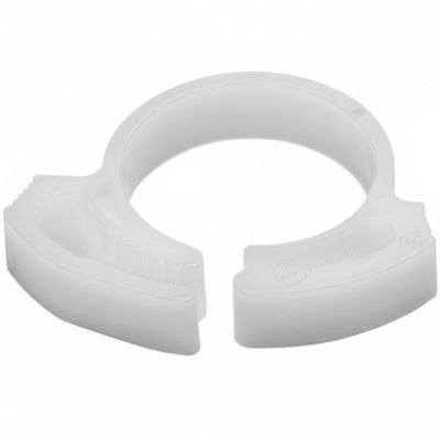HellermannTyton SNP12A10M4 Snapper Hose Clamp, .61"–.72" Bundle Diameter, POM, White, 1000/pkg