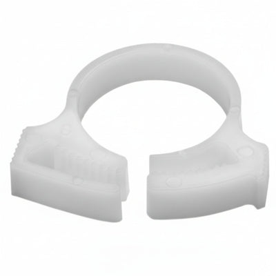 HellermannTyton 190-00302 Snapper Hose Clamp, .71"–.81" Bundle Diameter, POM, White, 100/pkg
