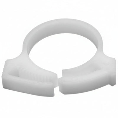 HellermannTyton SNP1910M4 Snapper Hose Clamp, .88"–1.0" Bundle Diameter, POM, White, 1000/pkg