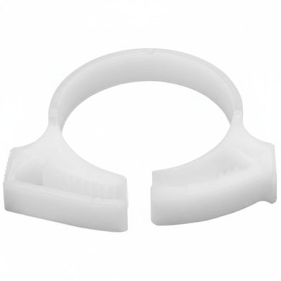 HellermannTyton SNP2210M4 Snapper Hose Clamp, .92"–1.05" Bundle Diameter, POM, White, 1000/pkg