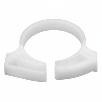 HellermannTyton SNP2210M4 Snapper Hose Clamp, .92"–1.05" Bundle Diameter, POM, White, 1000/pkg