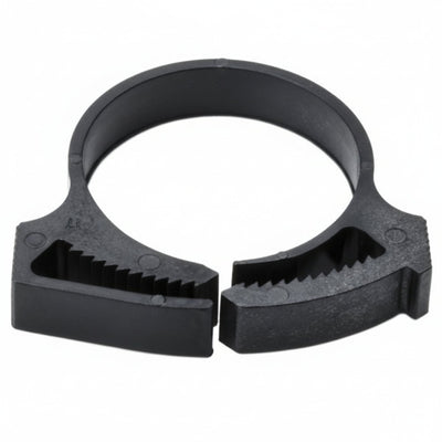 HellermannTyton SNP24GHS0C2 Snapper Hose Clamp, 1.02"–1.17" Bundle Diameter, PA66GF13, Black, 100/pkg