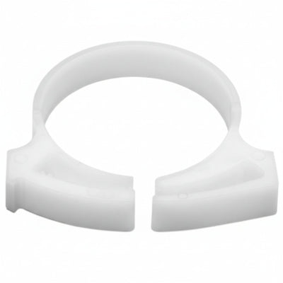 HellermannTyton SNP2810H4 Snapper Hose Clamp, 1.11"–1.27" Bundle Diameter, POM, White, 500/pkg