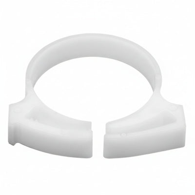HellermannTyton SNP2810H4 Snapper Hose Clamp, 1.11"–1.27" Bundle Diameter, POM, White, 500/pkg