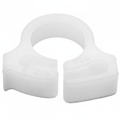 HellermannTyton SNP310C2 Snapper Hose Clamp, .39"–.44" Bundle Diameter, POM, White, 100/pkg