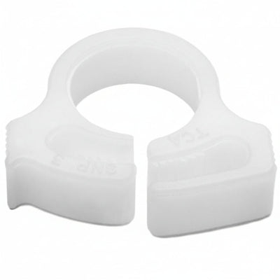 HellermannTyton SNP310C2 Snapper Hose Clamp, .39"–.44" Bundle Diameter, POM, White, 100/pkg