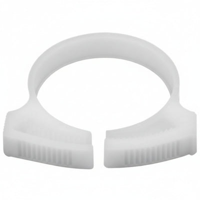 HellermannTyton SNP3310H4 Snapper Hose Clamp, 1.29"–1.58" Bundle Diameter, POM, White, 500/pkg