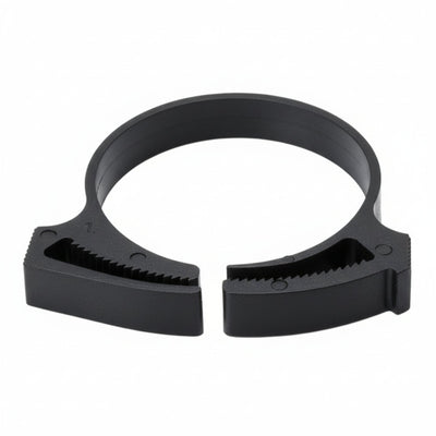 HellermannTyton SNP34GHS0K2 Snapper Hose Clamp, 1.49"–1.59" Bundle Diameter, PA66GF13, Black, 50/pkg