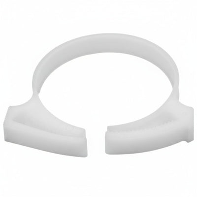 HellermannTyton SNP3610K2 Snapper Hose Clamp, 1.46"–1.69" Bundle Diameter, POM, White, 50/pkg