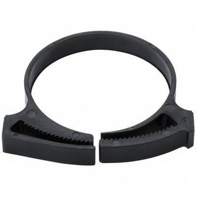 HellermannTyton SNP36GHS0K2 Snapper Hose Clamp, 1.49"–1.73" Bundle Diameter, PA66GF13, Black, 50/pkg