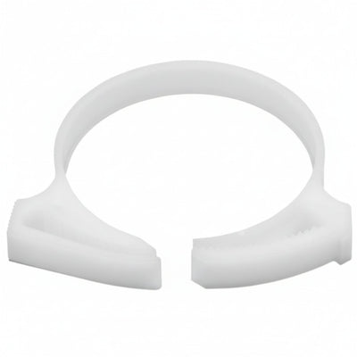HellermannTyton SNP3810K2 Snapper Hose Clamp, 1.62"–1.89" Bundle Diameter, POM, White, 50/pkg