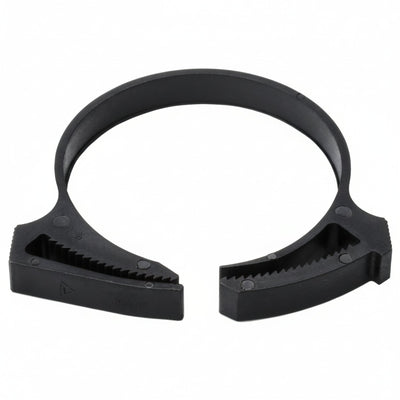 HellermannTyton SNP38GHS0K2 Snapper Hose Clamp, 1.61"–1.90" Bundle Diameter, PA66GF13, Black, 50/pkg