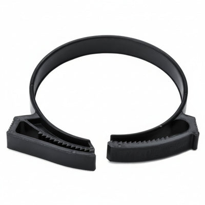 HellermannTyton SNP42NGHS0K2 Snapper Hose Clamp, 1.74"–2.02" Bundle Diameter, PA66GF13, Black, 50/pkg