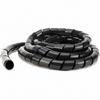 3/8" Diameter Polyethylene UV Black Spiral Wrap 100ft/Spool