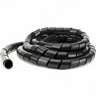 1 1/4" Diameter Polyethylene UV Black Spiral Wrap 50ft/Spool