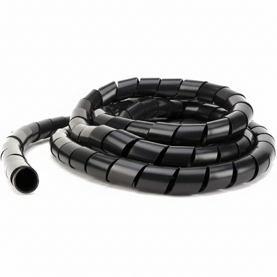 3/8" Diameter Polyethylene UV Black Spiral Wrap 100ft/Spool