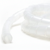 3/16" Diameter Polyethylene Natural Spiral Wrap 100ft/Spool