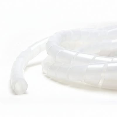 1/2" Diameter Polyethylene Natural Spiral Wrap 100ft/Spool