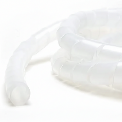 3/16" Diameter Polyethylene Natural Spiral Wrap 100ft/Spool