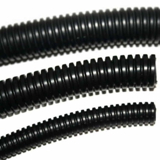 1 1/4" Diameter Polyethylene UV Black Split Loom Wire Tubing 100ft/Spool