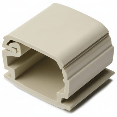 HellermannTyton SRCI0500C2 TSR Adhesive Cable Clamp, .76" Width, .51" Height, PVC, Ivory, 100/pkg