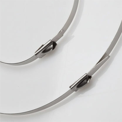 8" 150lb - 304 Stainless Steel Cable Ties 100/bag