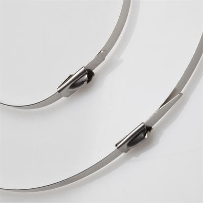 12” 300lb - 316 Stainless Steel Cable Ties 100/bag