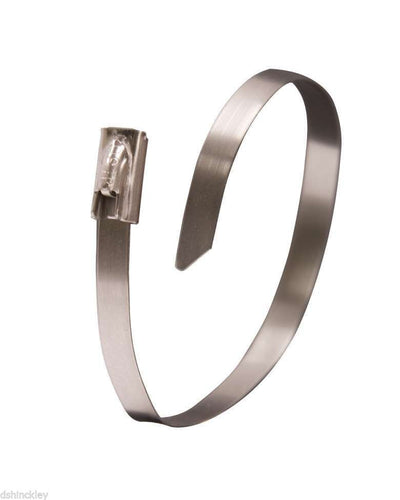 27” 300lb - 316 Stainless Steel Cable Ties 100/bag