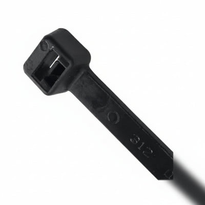 7.87" 40lb UV Black Cable Ties 1000/bag Part # I8-40-0M