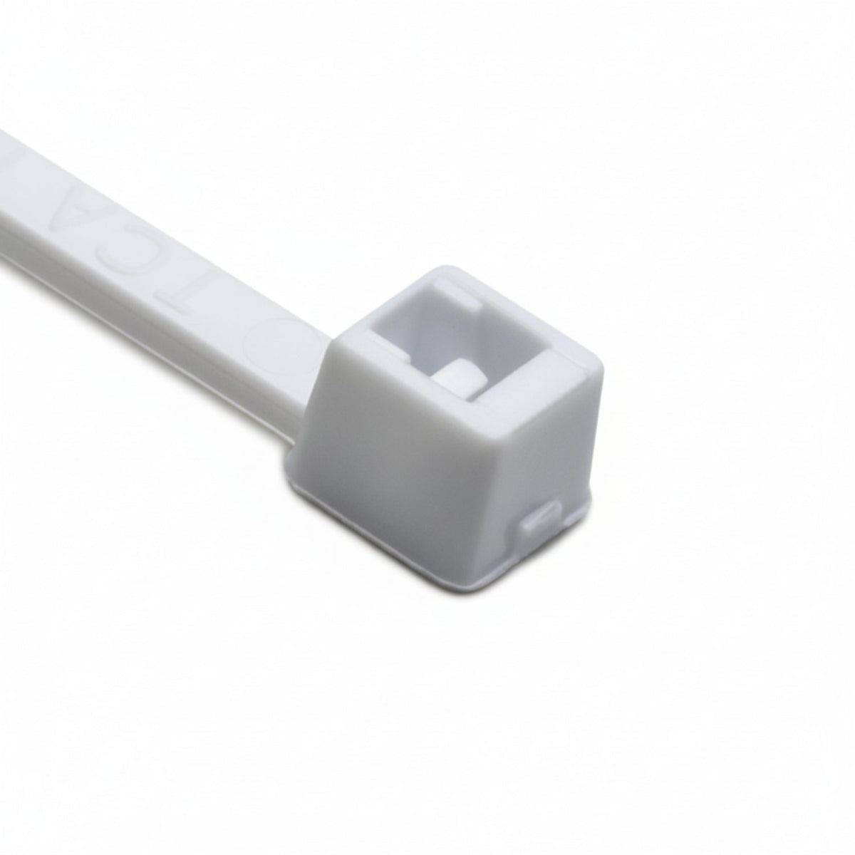 HellermannTyton T18R10M4 Standard Cable Tie, 4" Long, UL Rated, 18lb Tensile Strength, PA66, White, 1000/pkg