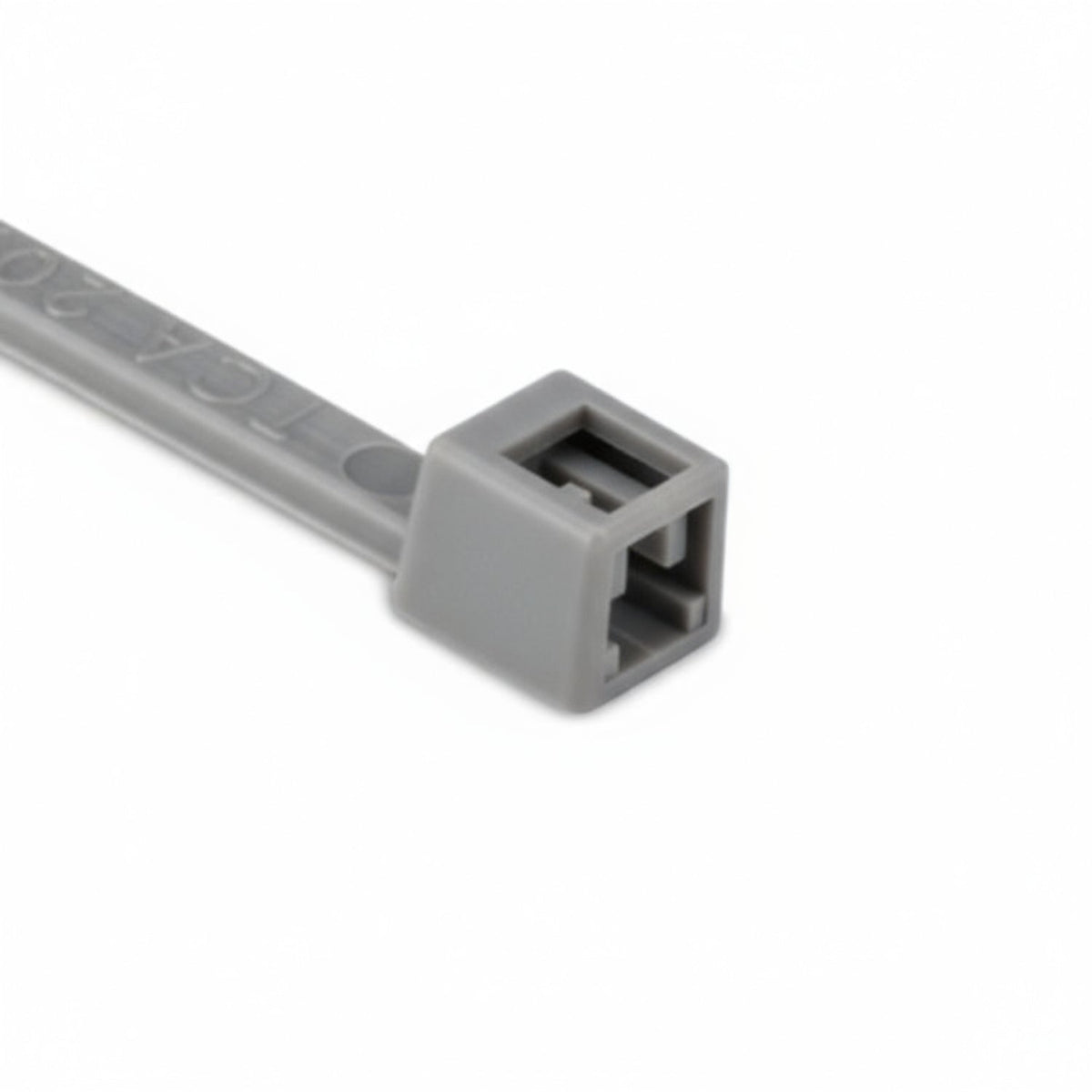 HellermannTyton T18R8M4 Standard Cable Tie, 4" Long, UL Rated, 18lb Tensile Strength, PA66, Gray, 1000/pkg
