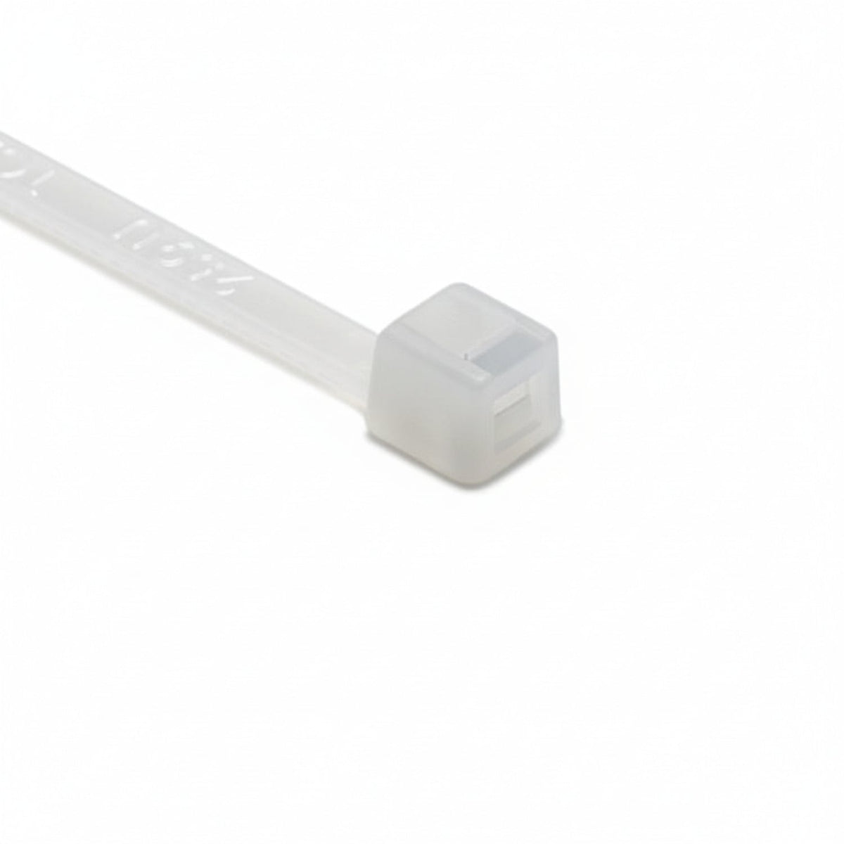 HellermannTyton T18R9VOC2 Flame-Retardant Cable Tie, 4" Long, UL Rated, 18lb Tensile Strength, PA66V0, Natural, 100/pkg