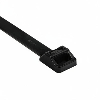 HellermannTyton T250R0X2 Heavy Duty Cable Tie, 20.3" Long, UL Rated, 250lb Tensile Strength, PA66, Black, 25/pkg