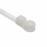 HellermannTyton T30MR9C2 Screw-Mount Cable Tie, 6.3" Long, #8 Screw, 1.3" Max Bundle Dia, 30lb, PA66, Natural, 100/pkg
