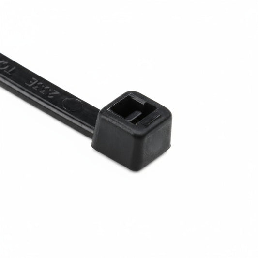 HellermannTyton T30R0HSC2 High-Temp Cable Tie, 5.8" Long, UL Rated, 30lb Tensile Strength, PA66HS,UV Black, 100/pkg