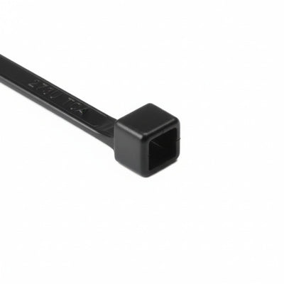 HellermannTyton T50I0HSM4 High-Temp Cable Tie, 12" Long, UL Rated, 50lb Tensile Strength, PA66HS, UV Black, 1000/pkg