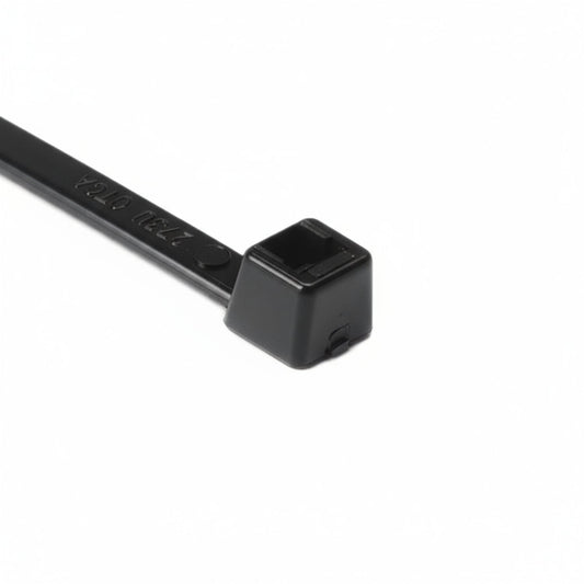 HellermannTyton T50L0HSM4 High-Temp Cable Tie, 15.35" Long, UL Rated, 50lb Tensile Strength, PA66HS,UV Black, 1000/pkg