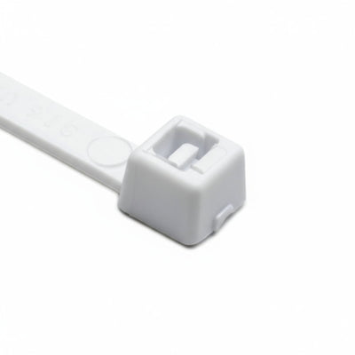 HellermannTyton T50L10M4 Standard Cable Tie, 15.35" Long, UL Rated, 50lb Tensile Strength, PA66, White, 1000/pkg