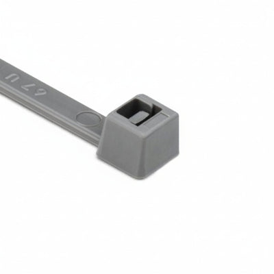 HellermannTyton T50L8M4 Standard Cable Tie, 15.35" Long, UL Rated, 50lb Tensile Strength, PA66, Gray, 1000/pkg