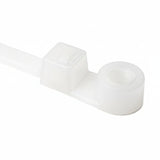 HellermannTyton T50MR9X2 Screw-Mount Cable Tie, 8.5" Long, #10 Screw, 1.8" Max Bundle Dia, 50lb, PA66, Natural, 25/pkg