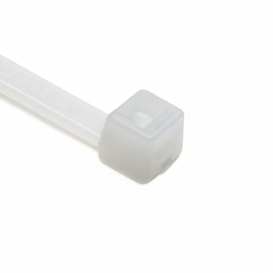 HellermannTyton T50R9VOC2 Flame-Retardant Cable Tie, 8" Long, UL Rated, 50lb Tensile Strength, PA66V0, Natural, 100/pkg