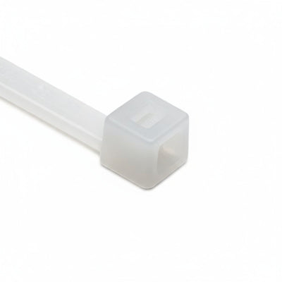 HellermannTyton T50R9VOM4 Flame-Retardant Cable Tie, 8" Long, UL Rated, 50lb Tensile Strength, PA66V0, Natural, 1000/pkg