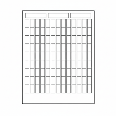 HellermannTyton TAG15J-450 Ink Jet Label, 1.0" x .50", 117 Per Sheet, PET, White, 5000/pkg