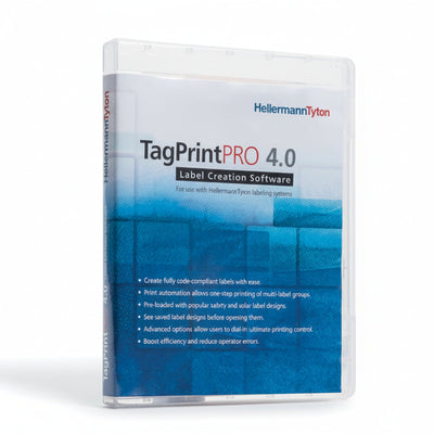 HellermannTyton 556-00036 TagPrint Pro 4.0, Label Printing Software, 3 License Network Program, 1/pkg
